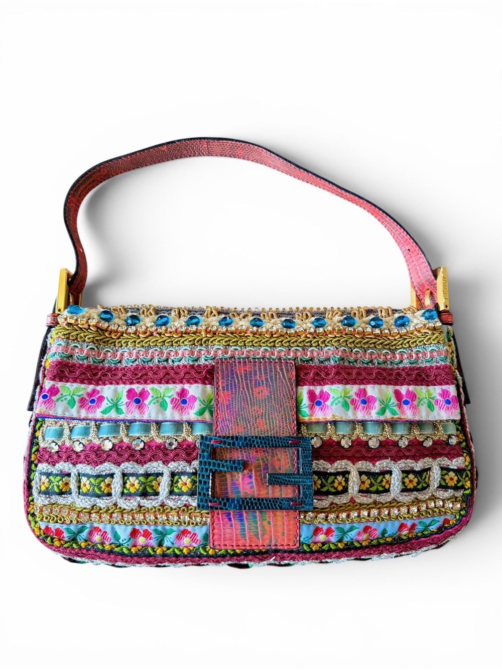 Rare Vintage Mixed Media Fendi Baguette